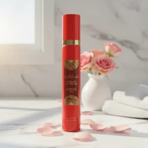 O Body Splash Sabah Al Ward Valentine da marca Isabelle La Belle é uma colônia corporal de 300 ml inspirada na famosa fragrância árabe Sabah Al Ward Valentine da grife Al Wataniah.