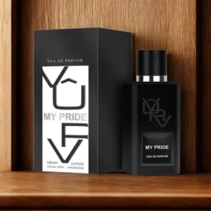 My Pride, da marca Vurv (uma subsidiária da renomada casa de perfumes árabes Lattafa), é um Eau de Parfum (EDP) masculino de 100ml